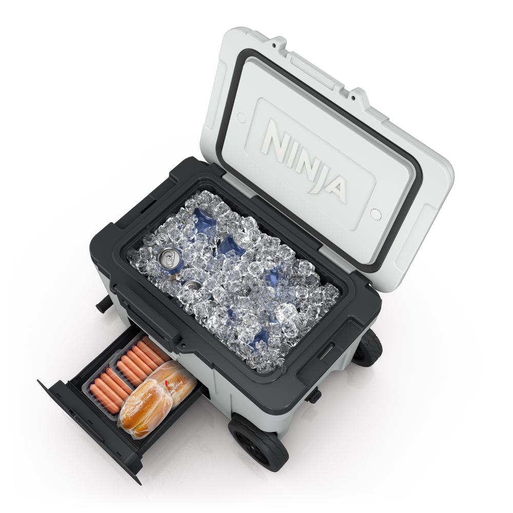 Ninja FrostVault™ 45qt Wheeled Cooler with Dry Zone (Cloud White)