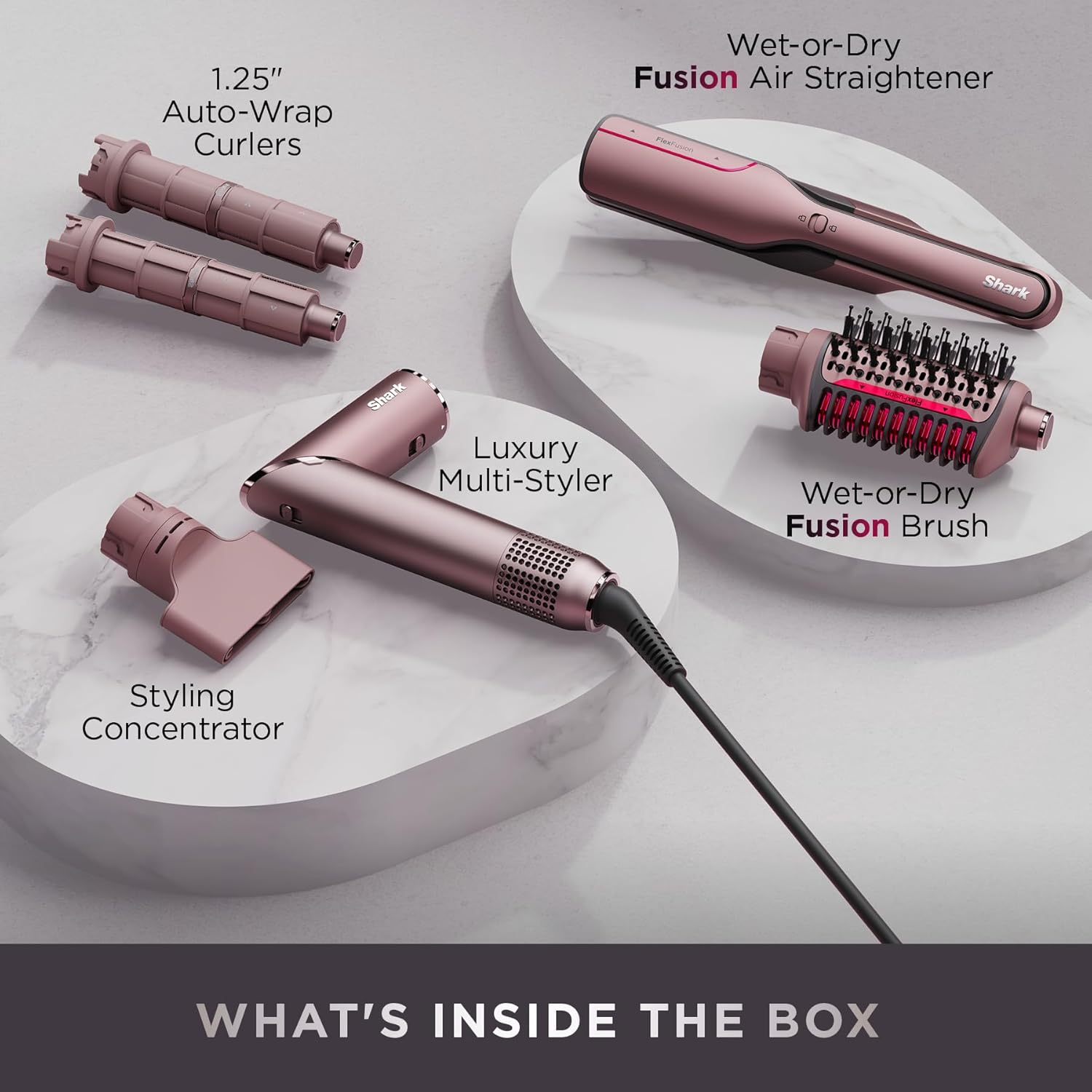 SHANK SHARK BIG SWEAT グレー　サイズL Shark FlexFusion 5 in 1 Air Styler Straightener + Brush Set