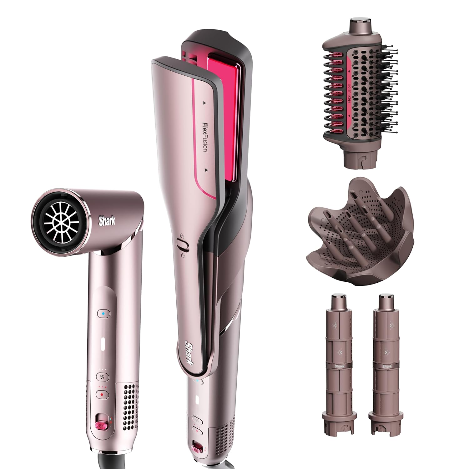 Shark FlexFusion 5 in 1 Air Styler Straightener + Brush Set